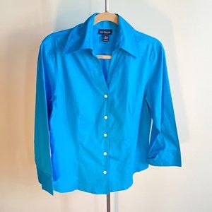 Ann Taylor Electric Blue Button Down, Perfect Condition
